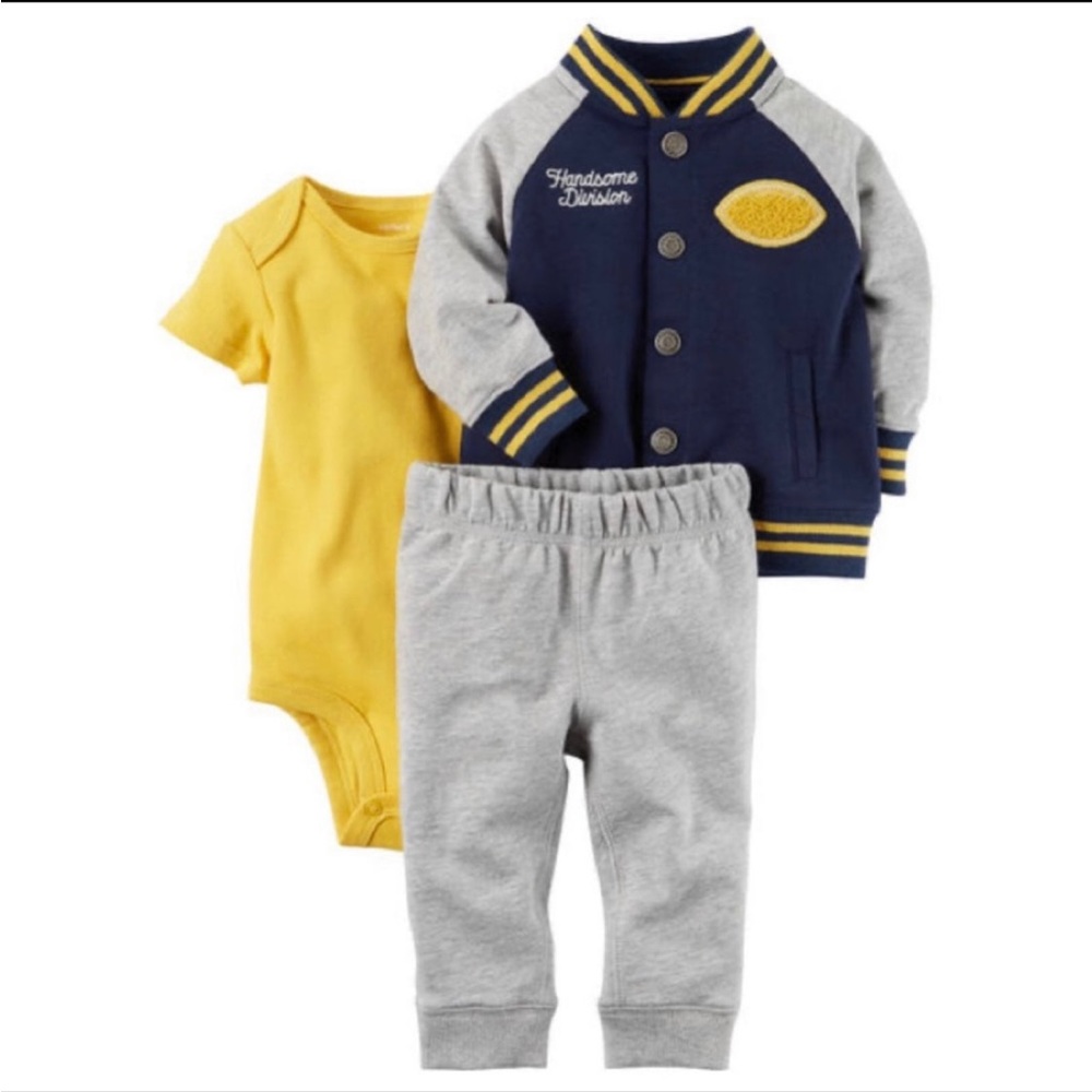 NWT Carter’s 3pc varsity outfit 9M